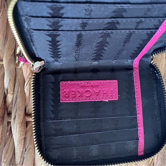 Thacker Ciara Compact Leather Zip Around Wallet - Picture 3 of 7